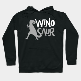 WinoSaur - Funny Wine Lover Shirts And Gifts - T-Rex Hoodie